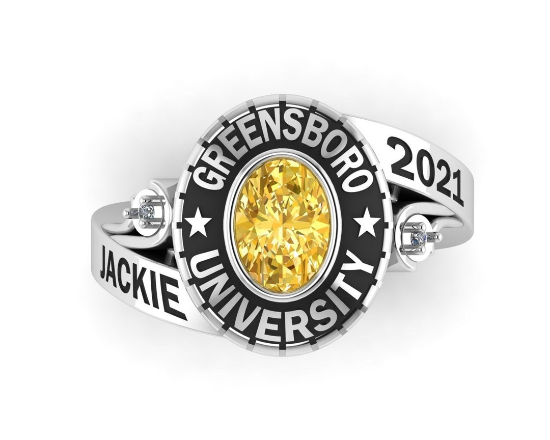 November Class Ring, Promise Gemstone Ring, Simulated Amethyst Ring ...
