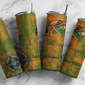 FAMU Personalized 20oz Skinny Tumbler - Etsy