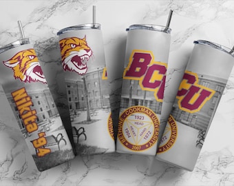 Spersonalizowany kubek Bethune Cookman University BCU o pojemności 20 uncji