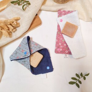 Soap case, cotton sponge pouch for solid cosmetics, soap holder