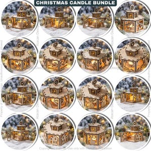 Christmas Lantern Design for Laser Cutting | Festive Night Light & Candle Holder Patterns 788
