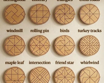40 Round Quilt Block Patterns for Laser Cutting Geometric Wood Wall Art Designs 548