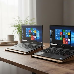 Ergonomic Wooden Laptop Stand Laser Cut Files – Sleek & Ventilated Design 398