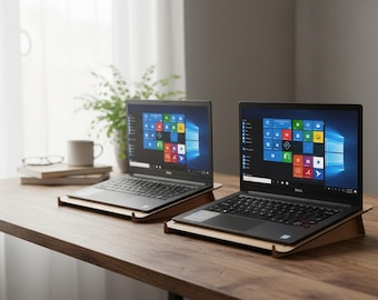 Ergonomic Wooden Laptop Stand Laser Cut Files – Sleek & Ventilated Design 398