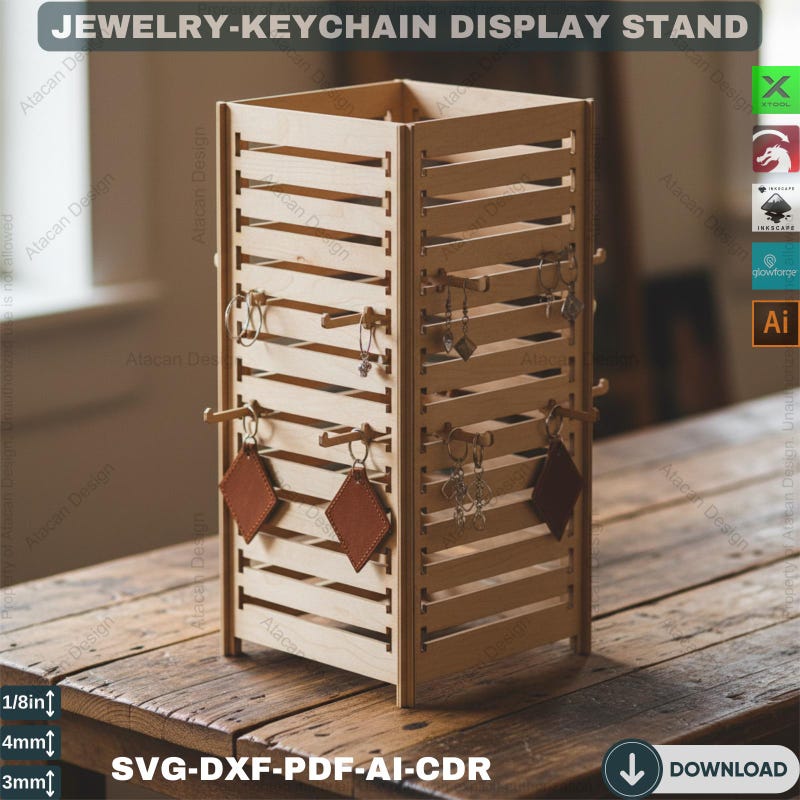 Keychain Display Stand - Etsy