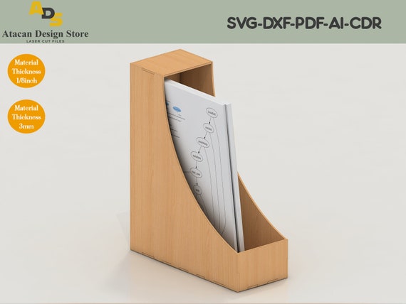 SVG Paper Storage Scrapbooking 12x12 Scrapbook Paper Holder Laser