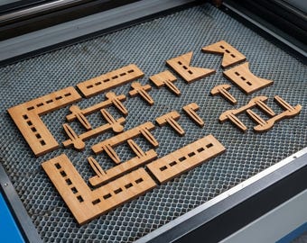 Gabarits de goupilles de lit en nid d'abeille/goupilles de retenue pour matériau découpé au laser/jeu de goupilles de plateau de lit 310