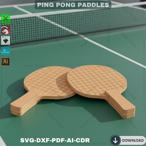 Create Your Own Ping Pong Paddle - Custom DIY Paddle Design Files 534