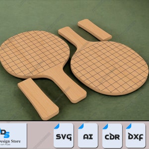 Crea tu propia paleta de ping pong: archivos de diseño de paleta personalizados DIY 534