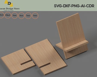 Personalised Display Stand / Simple Design Wood Cut Plan / Laser cut files 283