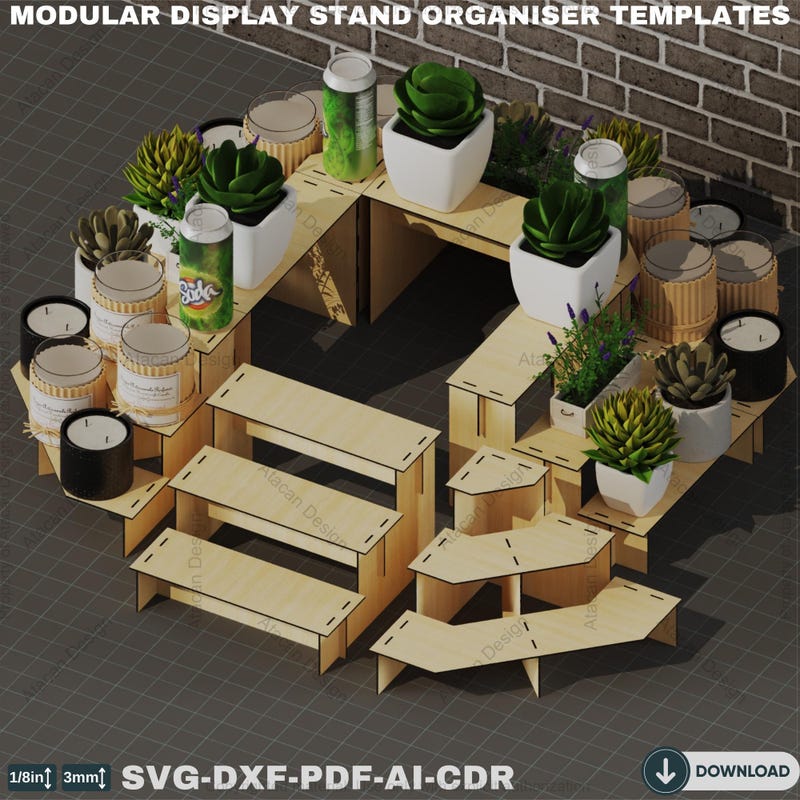 3 Tier Display Stand Stl - Etsy