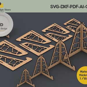 Laser Cut Easel Display Stand / SVG file for Glowforge / Glowforge Cut file ADS062