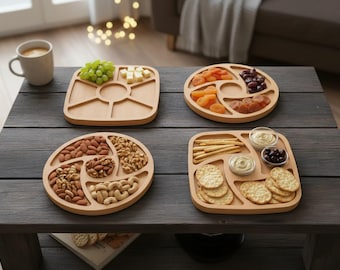 Tace na przekąski wycinane laserowo – pliki do wycinania desek do wędlin i wędlin do samodzielnego wykonania na przyjęcia 511