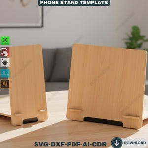 Espositore mini in legno di betulla di alta qualità - File di progettazione tagliati al laser per SVG, Ai, CDR, DXF 105