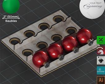 Bauble Engraving Jig Template Bundle All Sizes for Laser Cutting Projects,Custom Bauble Engraving Jig,Engraving Jig Template Collection 821