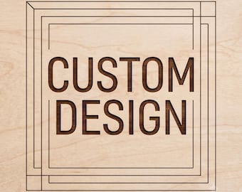 Anpassad laserskuren designtjänst | Personliga SVG-mallar i plywood | Beställningsbar digital vektor