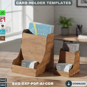 Elegant Business Card and Flyer Stand for Laser Cutting Machines - Professional Display 477 image 5