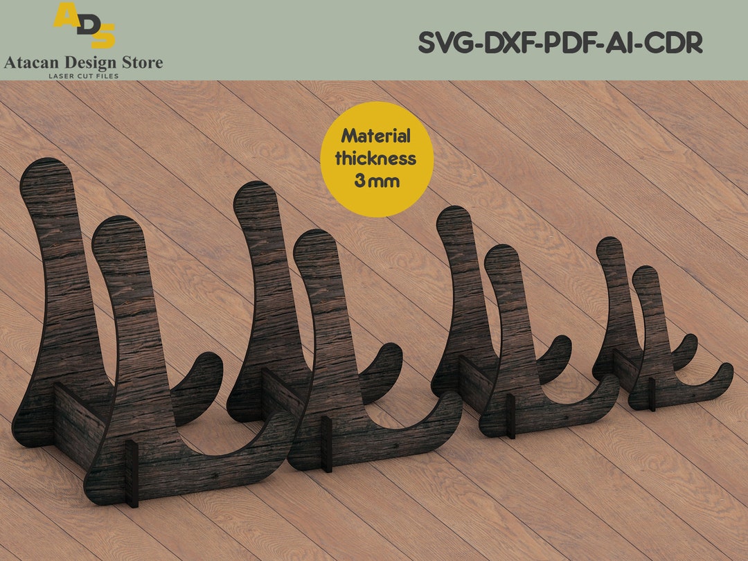 Picture Frame Stand / SVG Easel Stand / Laser Cut Svg Dxf Files / Cnc