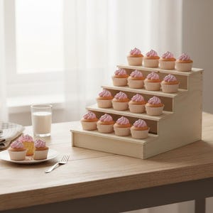 Displaystandaard voor doe-het-zelfwinkels - perfect voor cupcakes en kleine producten