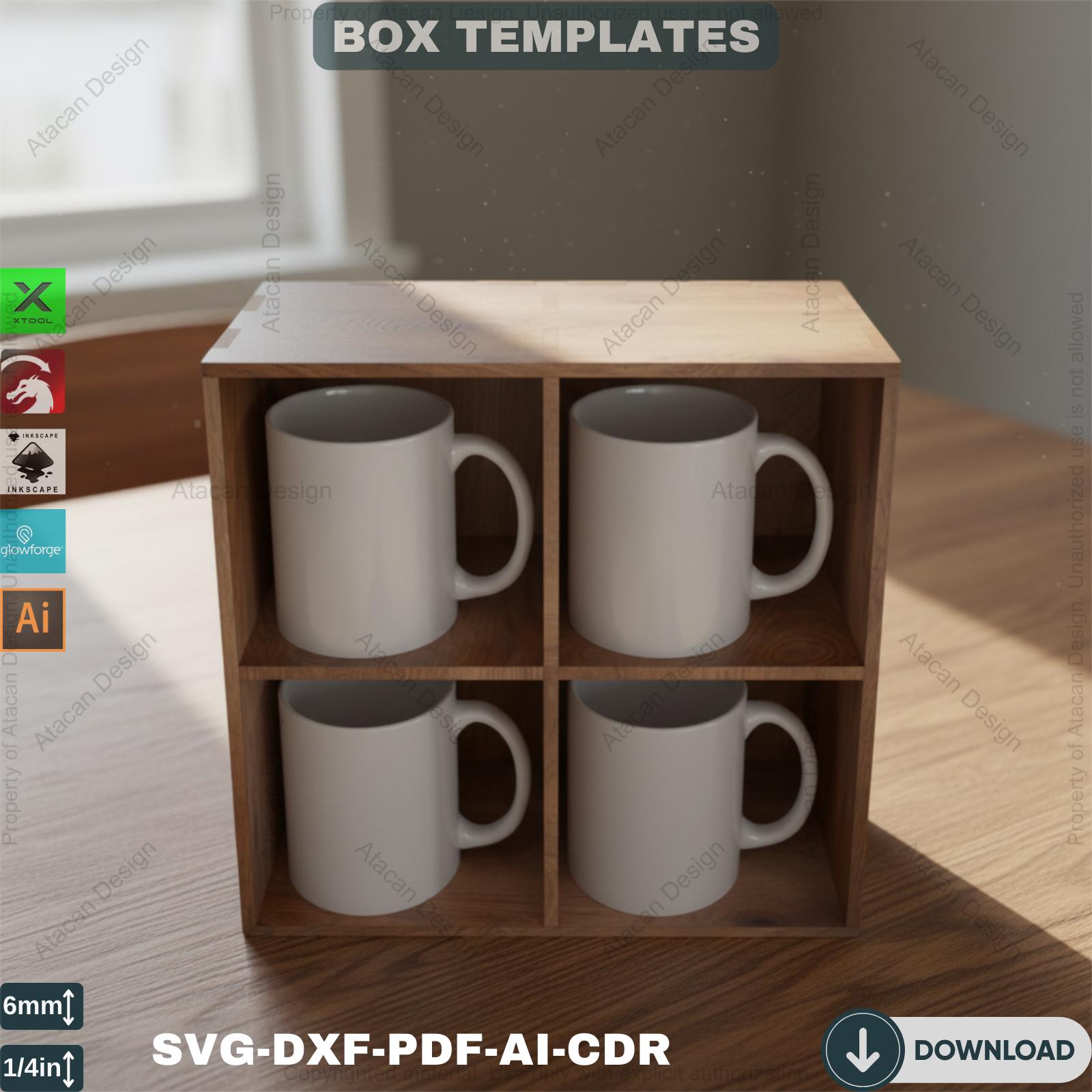 Modular Mug Holder - DIY Wooden Cup Display Box - Crafty Cup