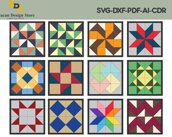 Barn Quilt Svg cut files / Arrow Quilt Pattern / Barns Frames / Wooden Wall Art Mega Bundle ADS146