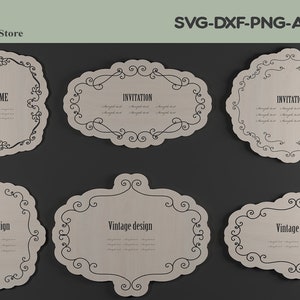 Bundle of Vector Cutting Files for Laser Cutting Machines / Dxf Svg Cdr Ai cut files 286 image 8