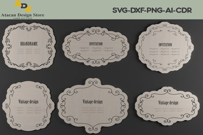 Bundle of Vector Cutting Files for Laser Cutting Machines / Dxf Svg Cdr Ai cut files 286 image 8