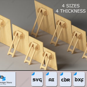 Gambe per cornici foto multi-dimensioni, perfette per materiali di vario spessore 422