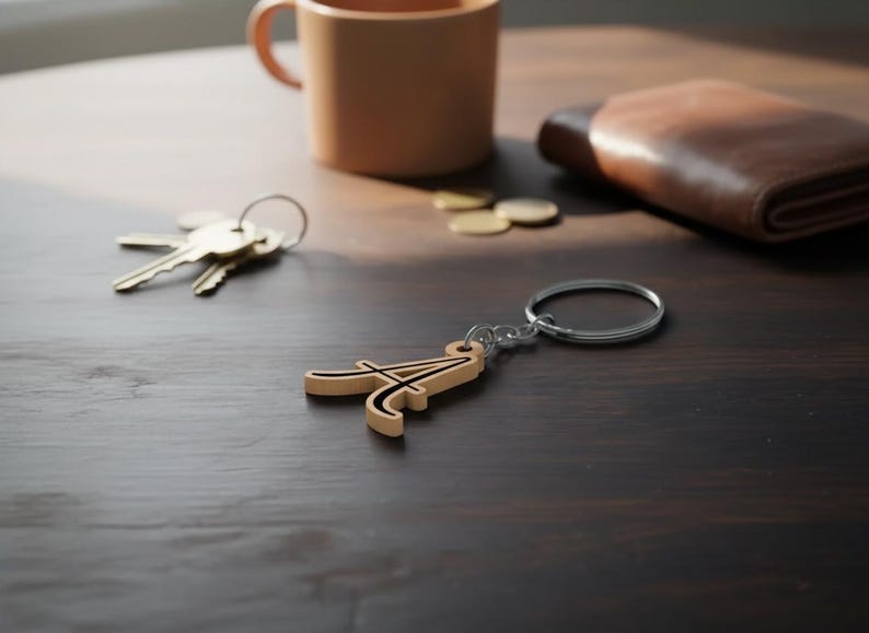 Alphabet Keychain Bundle - A to Z Letters for Laser Cut Jewelry and Accessories 508 image 4
