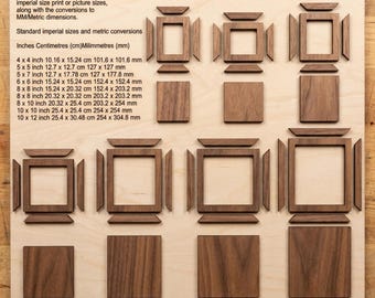 Picture Frame Laser Cut Files Wood Photo Frame Templates Various Sizes 456