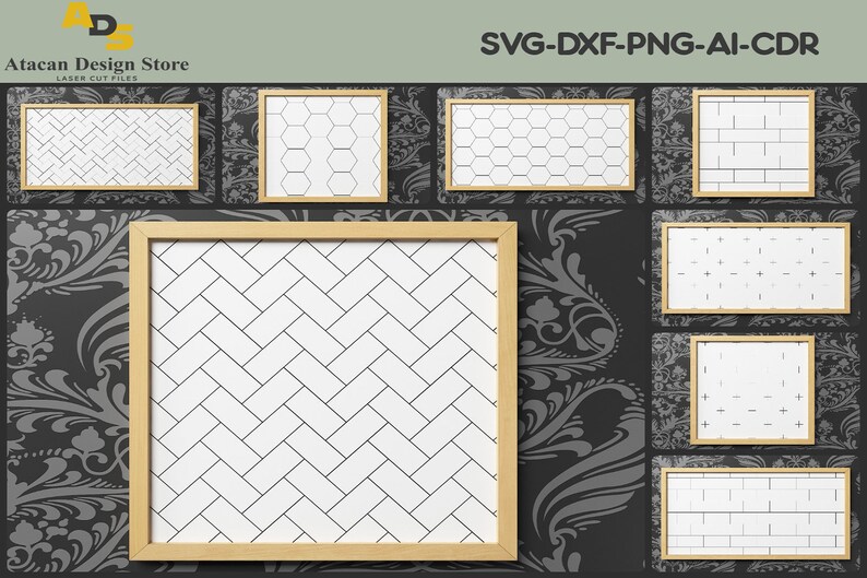 Bundle of Vector Cutting Files for Laser Cutting Machines / Dxf Svg Cdr Ai cut files 286 image 2