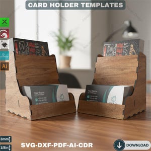 Elegant Business Card and Flyer Stand for Laser Cutting Machines - Professional Display 477 image 6