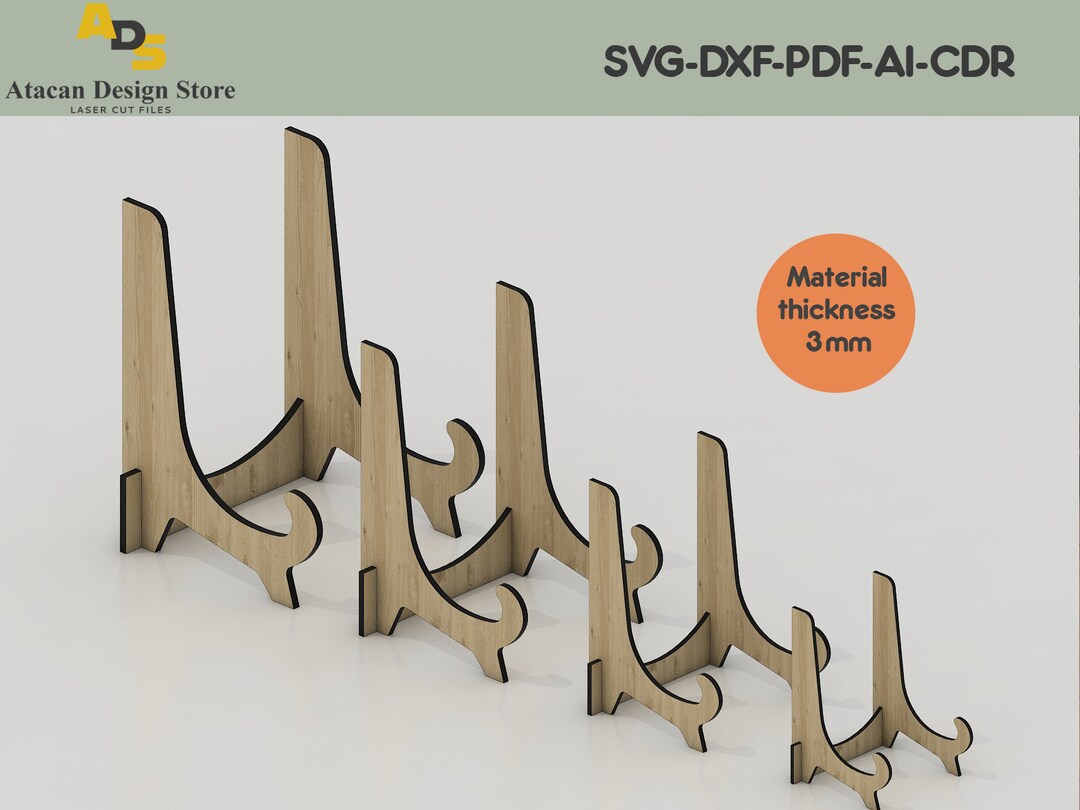 Display Stand Easel Bowl Stands for Display Large Deep Bowls / Platters
