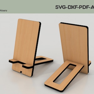 Mobile Phone Stand / Houten Solid Phone Houder / Bamboo Desktop &Tablet Bracket ADS173