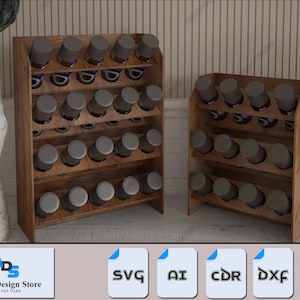 Acrylfarben Flasche Organizer - 2 Größen Holz Farb Aufbewahrungsbox für Künstler 393