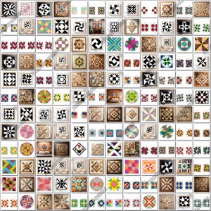 Mega Bundle de courtepointe de grange - Énormes motifs géométriques de ferme - Collection de blocs de courtepointe 659