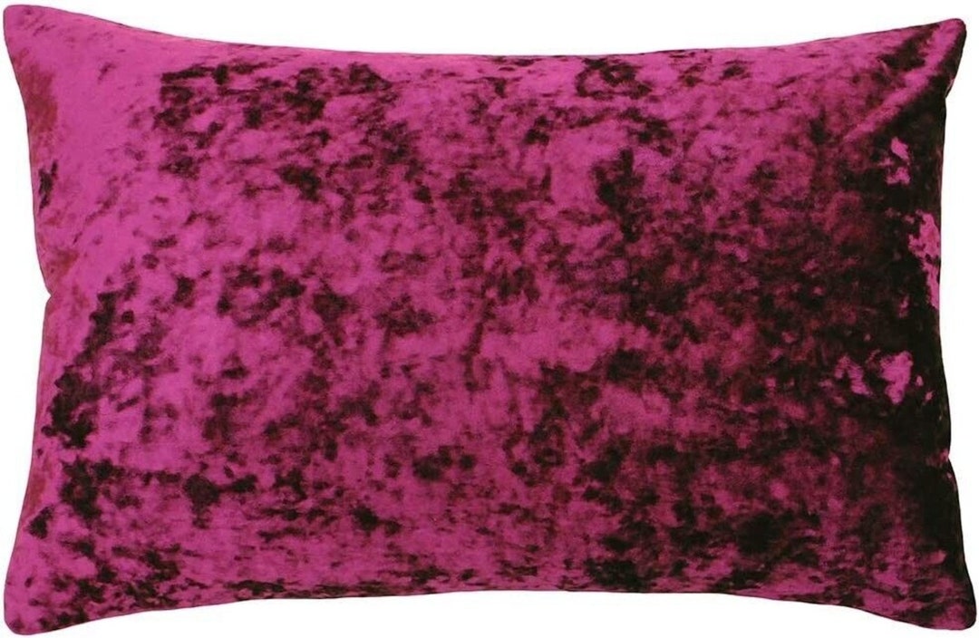 Luxury Wine Red Boudoir Cushion Cover Crushed Velvet Soft Thick Large