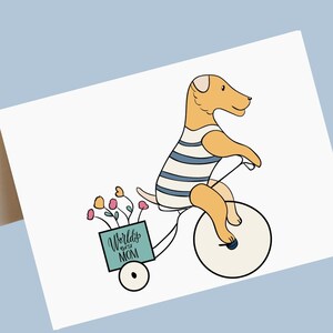 Happy Mother's Day Card From the Dog, Printable Mothers Day Greeting ...