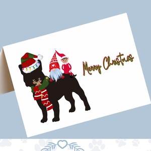 Süße Weihnachtskarte, pdf, süße Weihnachtskarte, Frenchie Grußkarte, Bulldogge Karte, diy, Hundeweihnachtskarte, druckbare Weihnachtskarte