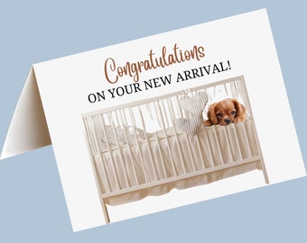 Herzlichen Glückwunsch zu Ihrer neuen Welpen Karte, Hunde Grußkarten, neue Welpen oder Hunde Karten, Herzlichen Glückwunsch zu Ihren neuen Hund Grußkarten, Hund Printables