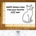 Printable Mother's Day Cat Card, Mothers Day Card for Cat Mom ...