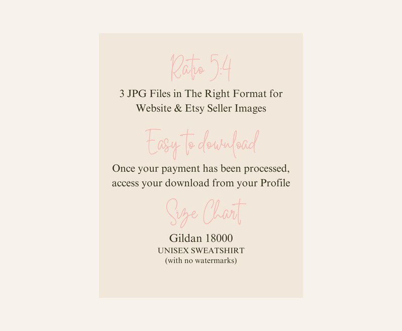 Gildan 18000 Sweatshirt Size Chart Mockups Unisex Fit (digital