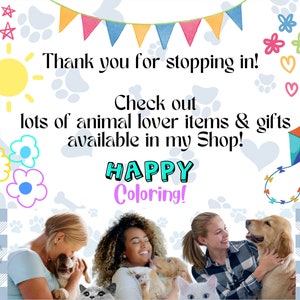 Happy Birthday Cat and Dog Coloring Pages for Kids, Printable Coloring ...