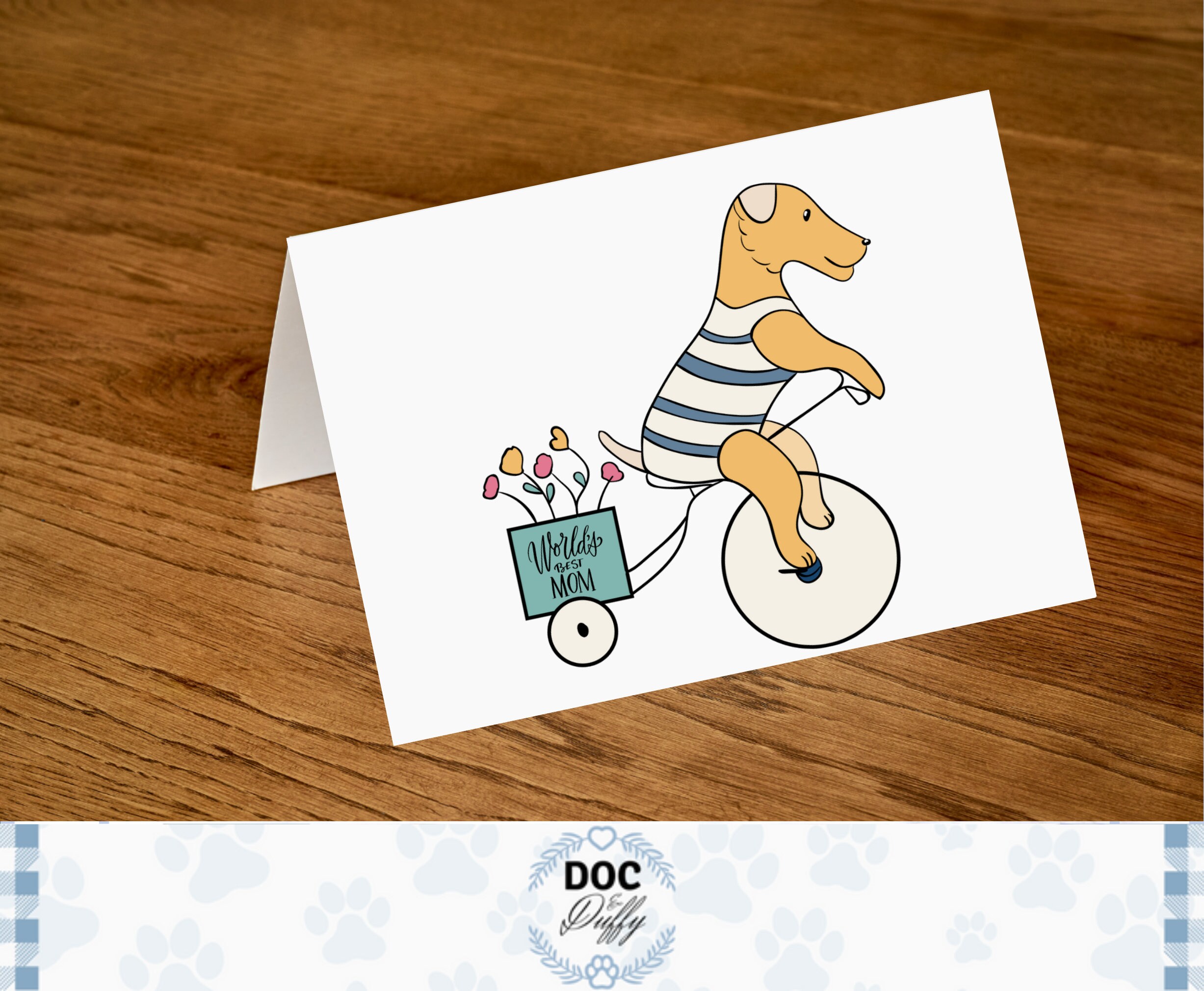 Happy Mother's Day Card From the Dog, Printable Mothers Day Greeting ...