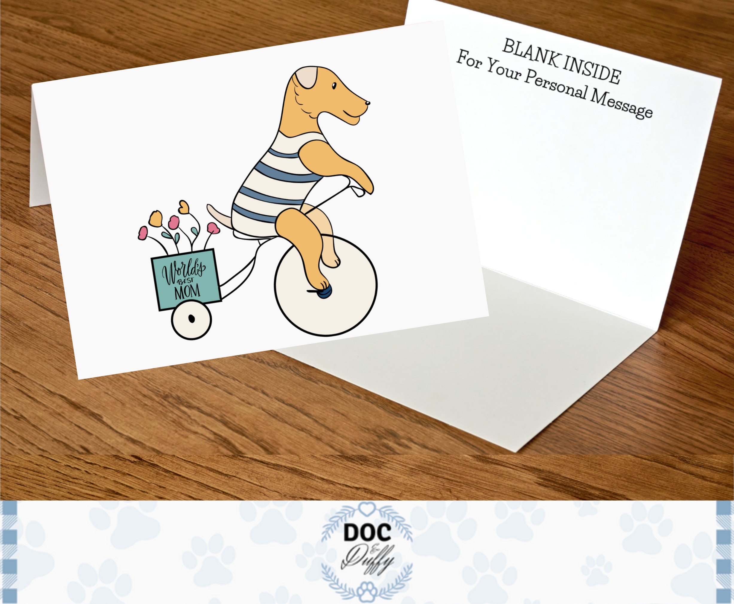 Happy Mother's Day Card From the Dog, Printable Mothers Day Greeting ...