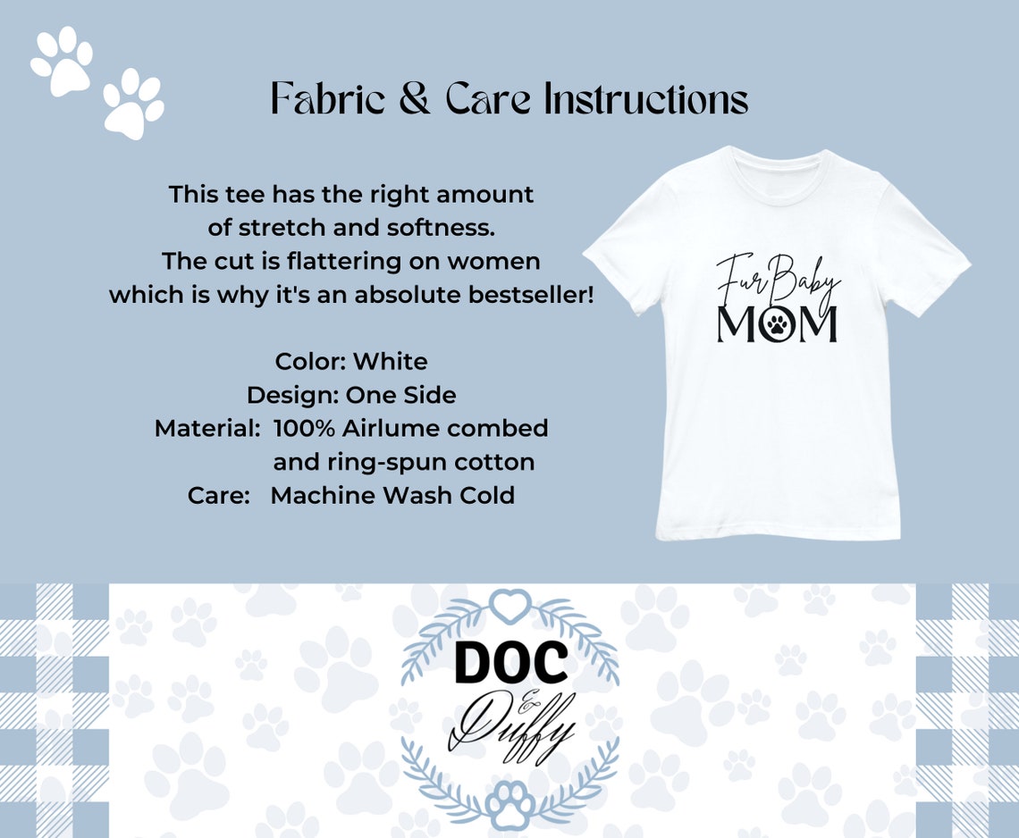 Fur Baby Mom T Shirt Dog Mom Shirt Animal Shelter Clothing Etsy