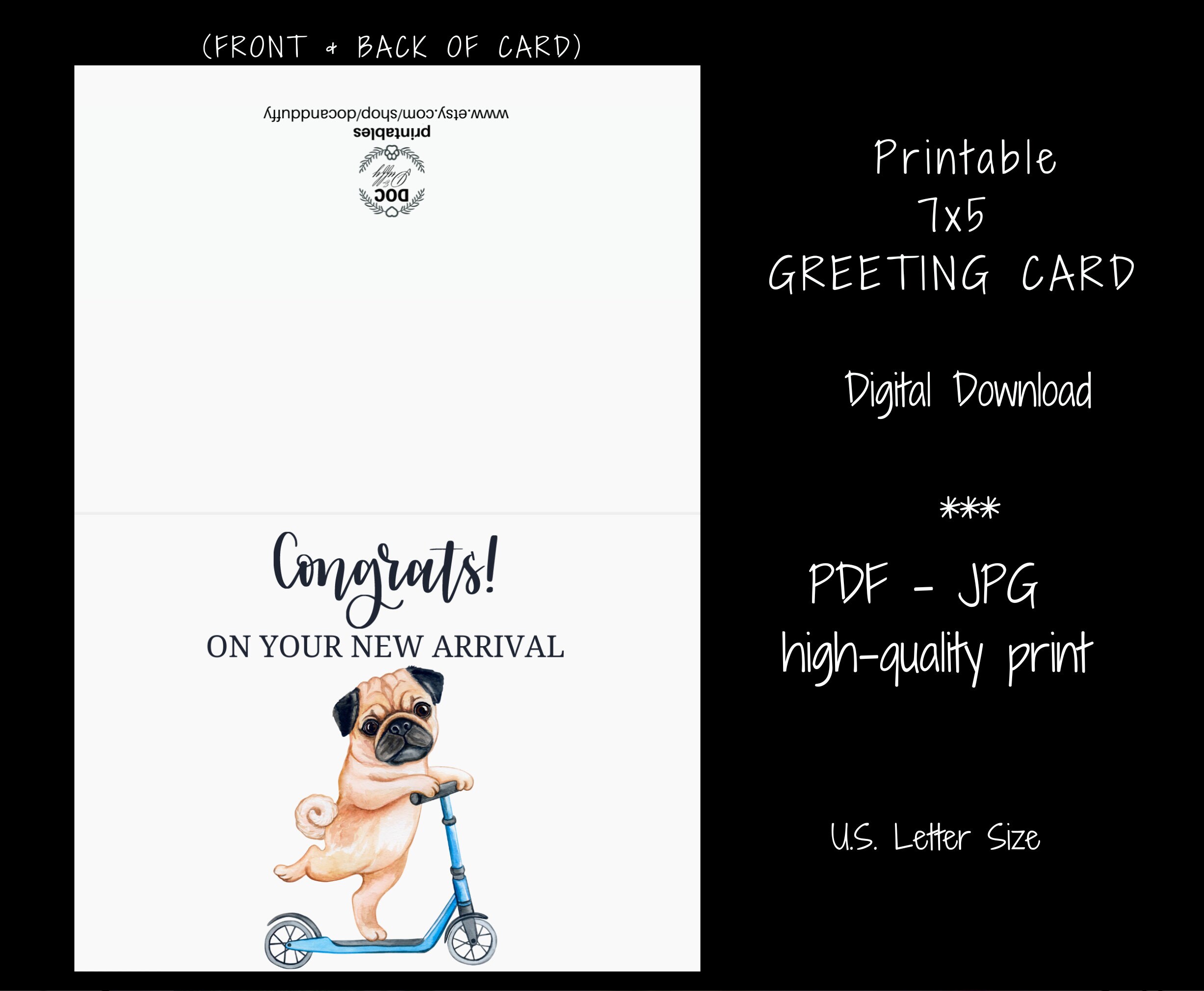 Congratulations on Your New Puppy Card, Dog Greeting Cards, New Puppy ...