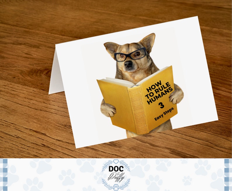 Funny Card From the Dog Printable Greeting Cards Dogs Dog or Etsy