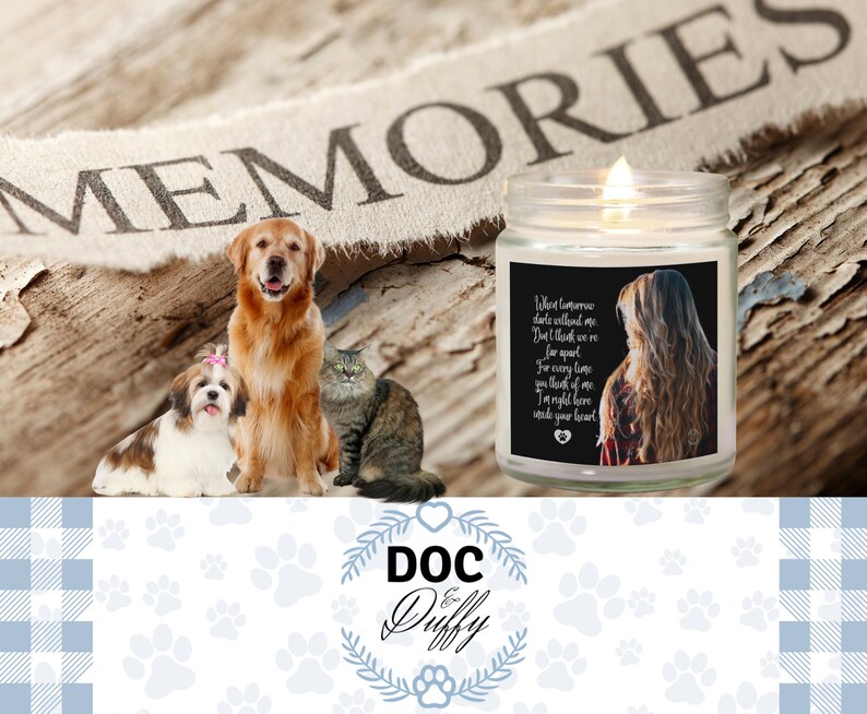 Loss of Pet Remembrance Candle 9 Oz. Candle Soy Wax Candle Etsy