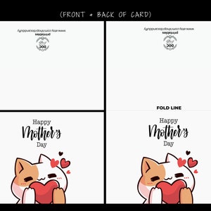 Happy Mother's Day From the Cat Card, Printable Mothers Day Greeting ...